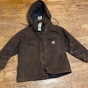 Carhartt for Women 2XL Dark Brown Hooded Coat